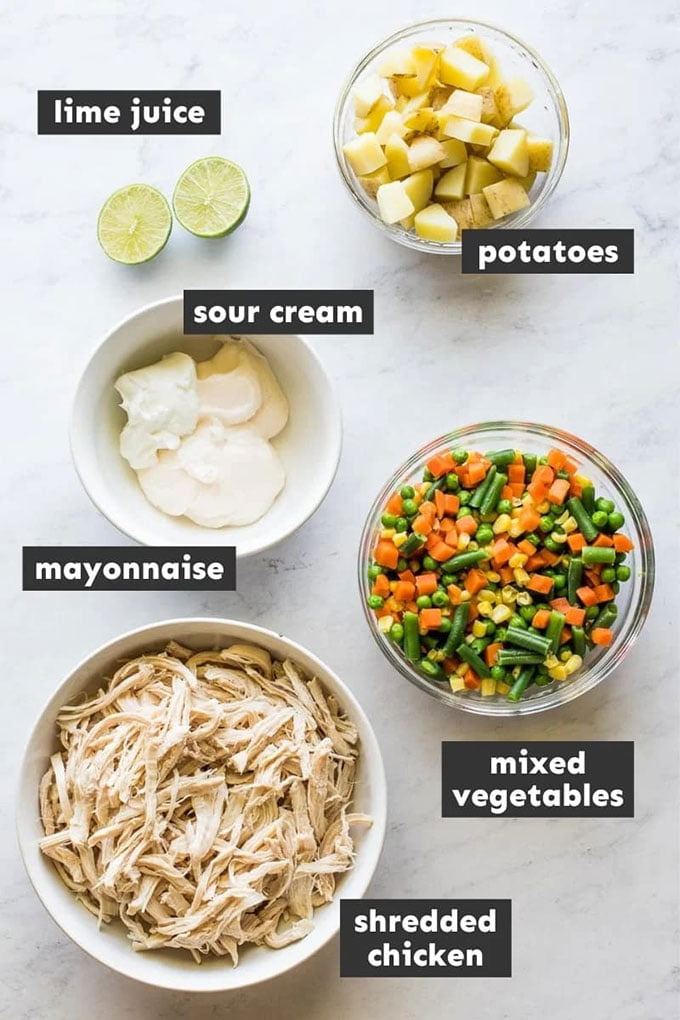 ensalada-de-pollo-recipe-ingredients
