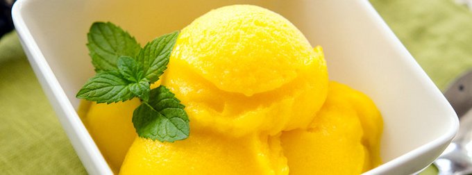 Mango Lime Sorbet Frozen Desserts